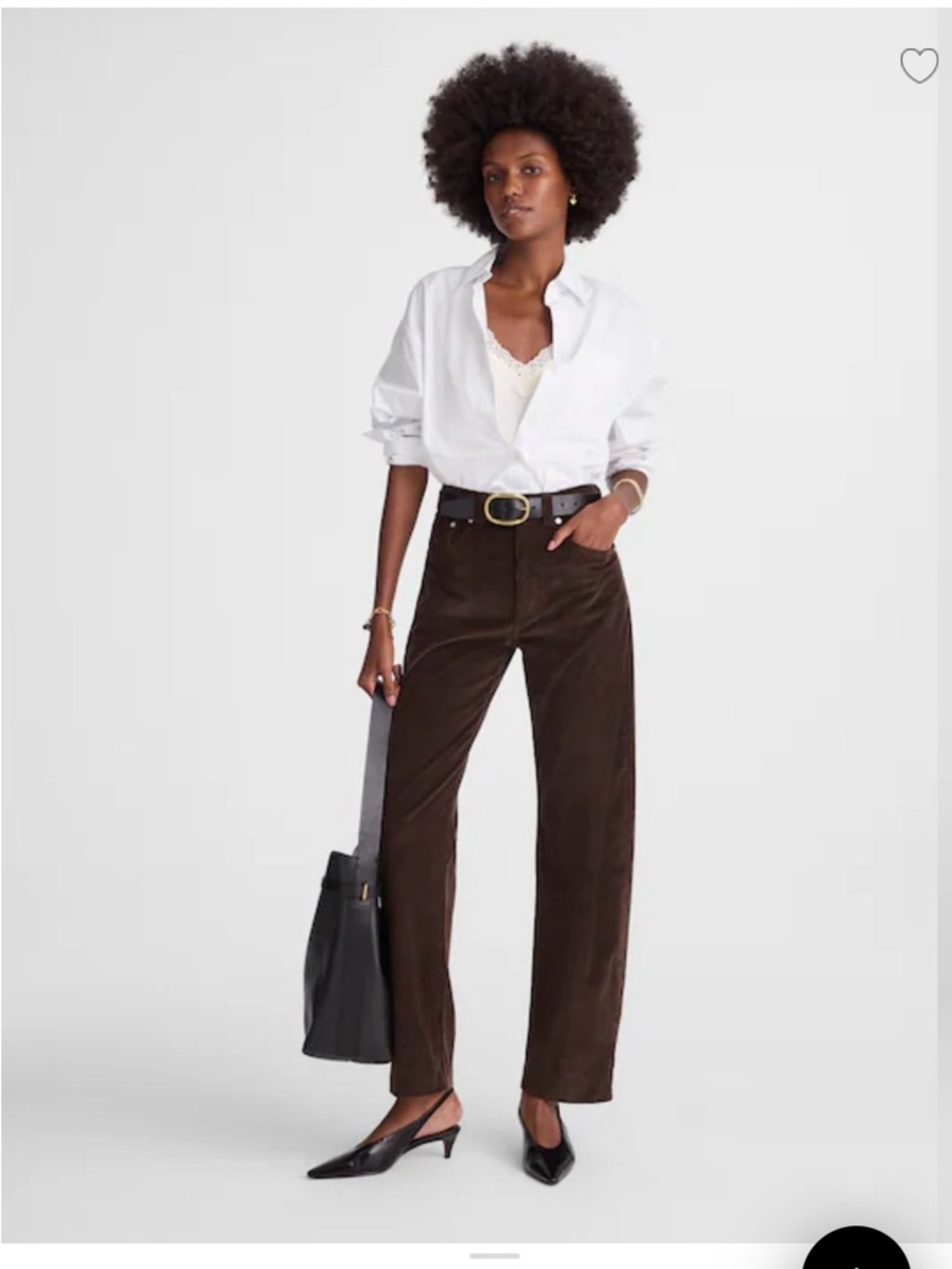 Madewell Brown Corduroy -The Balloon Pant